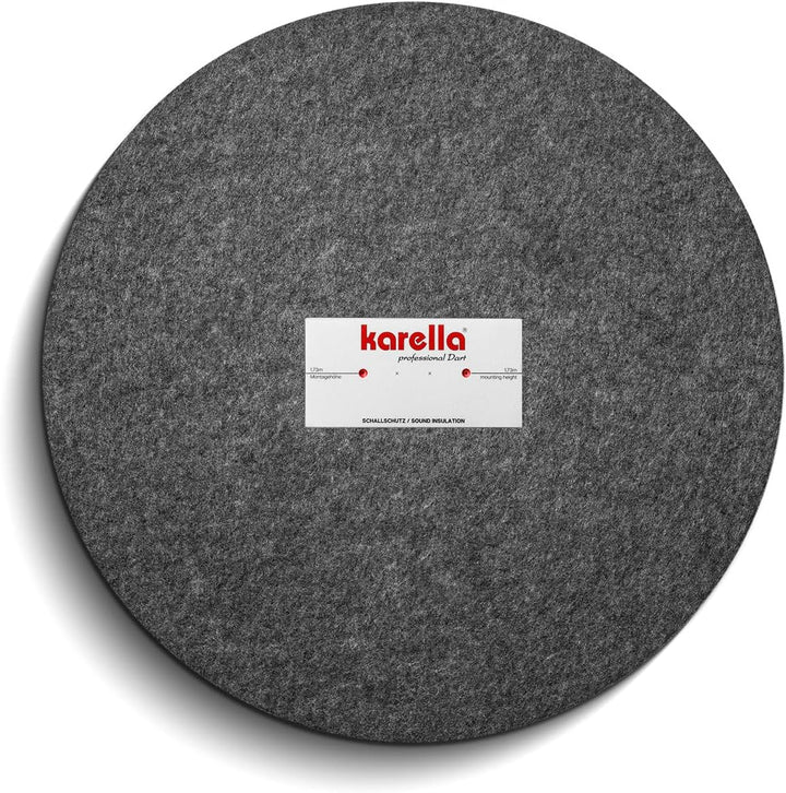 Karella Schallschutz für Steeldartboards mit integriertem Surround/Auffangring, 80% Geräuschreduzier