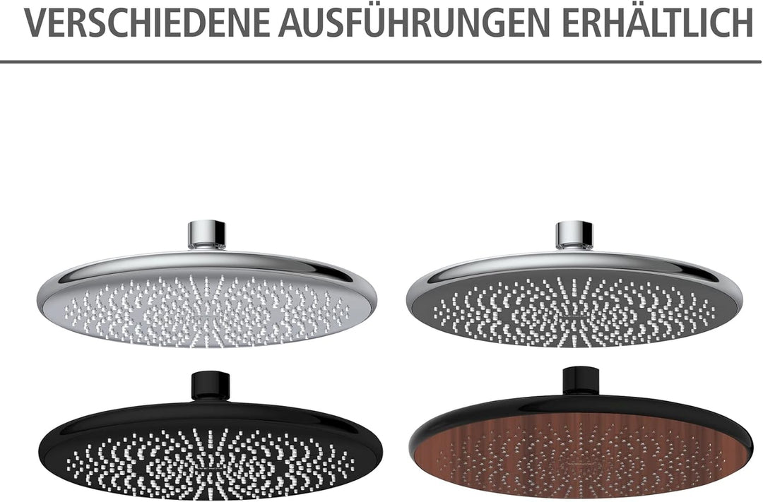 WENKO Wasserspar Regenduschkopf Watersaving, Universal-Kopfbrause mit nachhaltigem Wasserspar-System