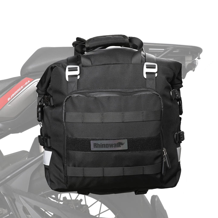 Rhinowalk Motorrad Satteltasche 20L Wasserdicht Motor Seitentasche Gepäcktasche Hecktasche Hinterrad