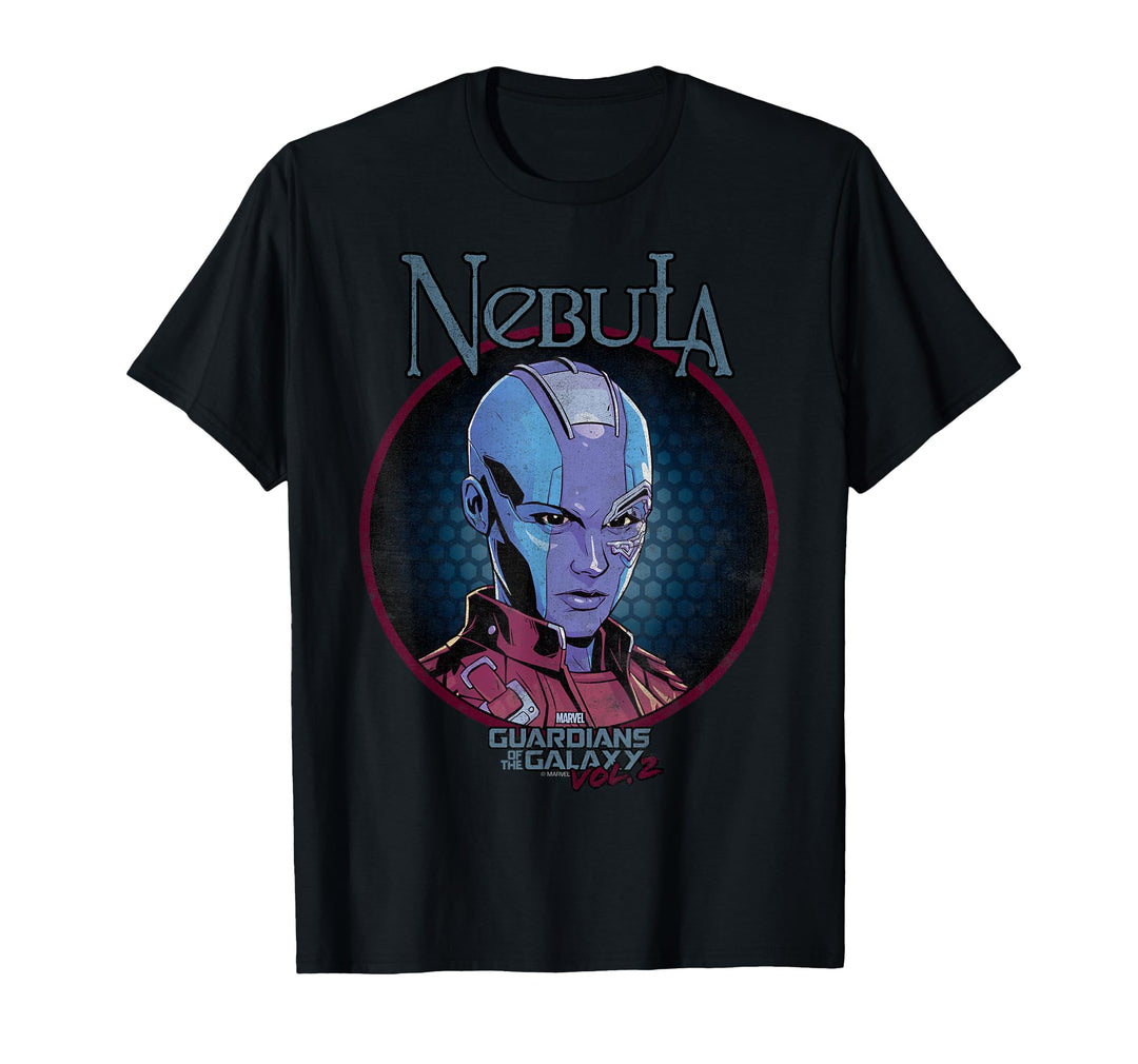 unisex-child Marvel Nebula Guardians of Galaxy 2 Scowl Graphic T-Shirt 10 Navy