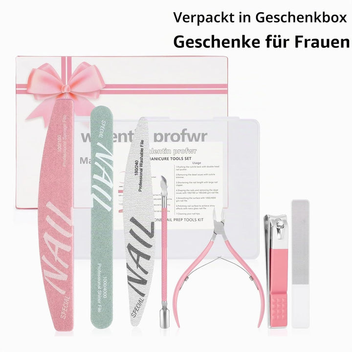 Maniküre Set Frauen Nagel Kit für Frauen Nagelfeilen Kit Maniküre Werkzeuge Nagelpflege Kit mit Nage