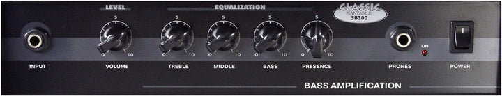 Classic Cantabile SB-300 Basscombo (Verstärker mit 60 Watt, 10" Speaker, 4-Band Equalizer, Bassrefle