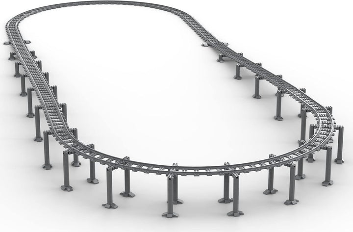Trixbrix Supports Bundle 2.0 Compatible with Lego City Train Sets 60197 60198 10277 60205 60238 6033