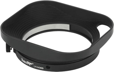 Haoge LH-M36B Metall Aushöhlen Sonnenblende Gegenlichtblende mit Kappe für Leica Leitz Summicron 35m