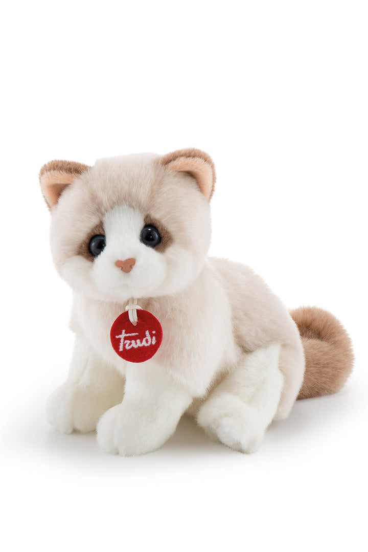 trudi 20872 Klassik Plüschkatze Brad ca. 19 cm, Grösse S, hochwertiges Stofftier mit weichen Materia
