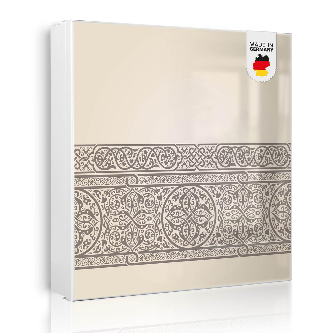 banjado Grosser Schlüsselkasten Metall - Schlüsselbox 30x30cm beschreibbarer mit 32 Haken - Schlüsse