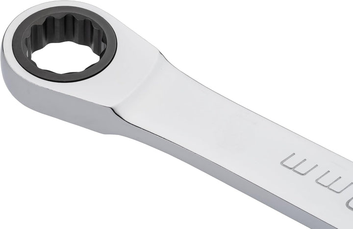 ViGOR Ratschen-Ringschlüssel V7031-14, extra lang, 14 mm SW, 337 mm Länge, 72 Zähne, verchromt und p
