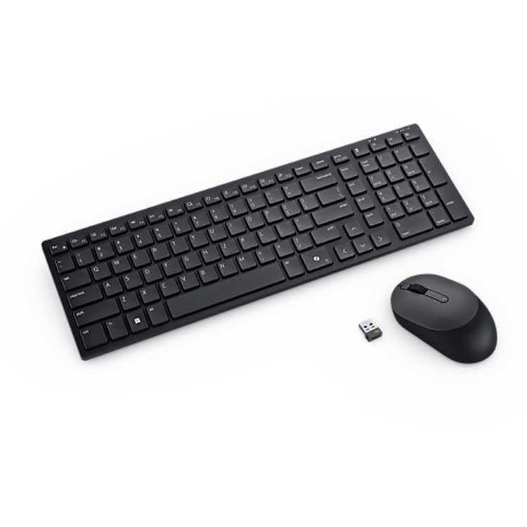 Dell KM555 leise Tastatur und Maus, Spanisch (QWERTY)