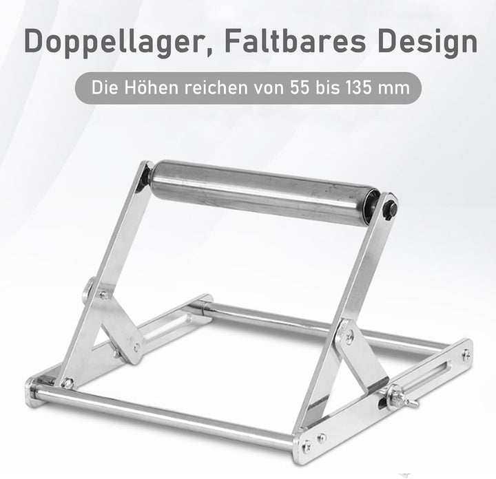 2 pcs Verstellbarer Stützrahmen Für Schneidemaschinen, 25-135mm Edelstahl Faltbares Doppellager Mate