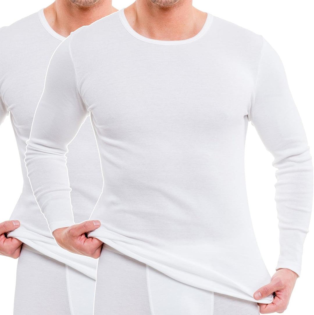 HERMKO 63640 2er Pack Funktionsshirt, Langarm, Sportunterhemd für Herren - Funktionsunterwäsche XXL