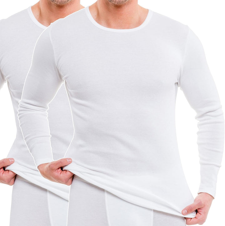 HERMKO 63640 2er Pack Funktionsshirt, Langarm, Sportunterhemd für Herren - Funktionsunterwäsche XXL