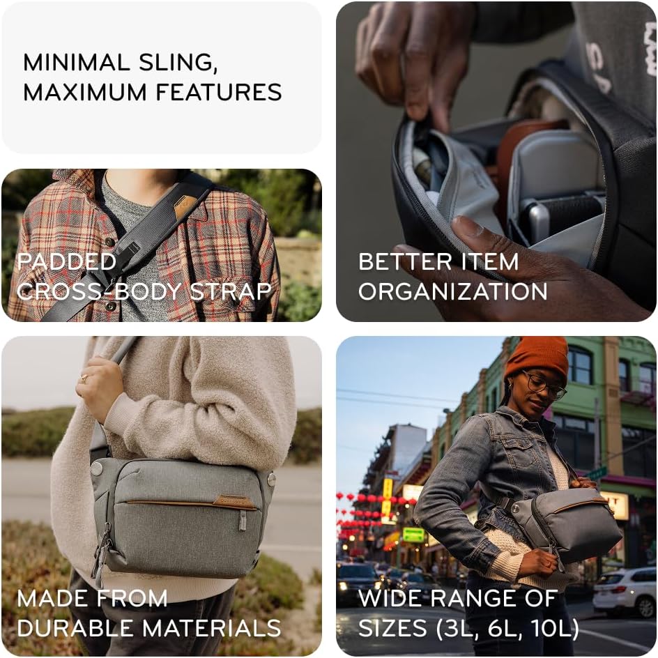 Peak Design Everyday Sling 3L, 6L und 10L, Kelp, 3L, Sling Bag