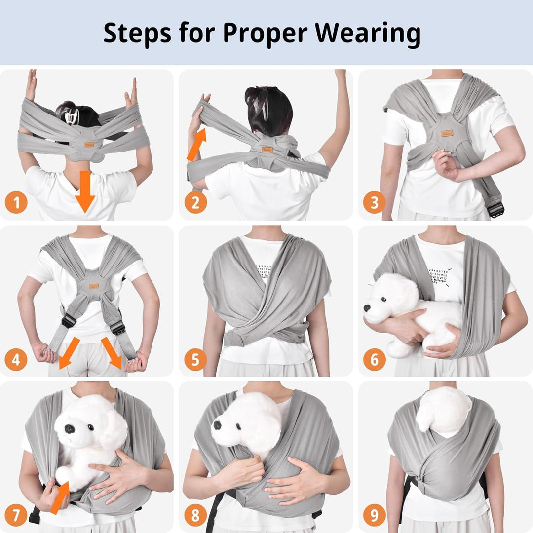 CUBY Hundetragetasche, Sommer Tragetasche Nach vorne Gerichteter Rucksackträger Schulter zur Reduzie