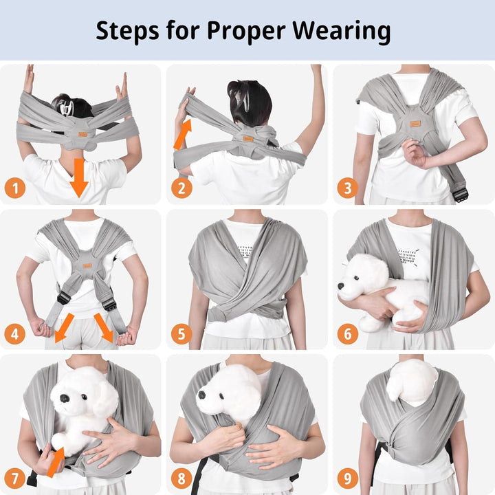 CUBY Hundetragetasche, Sommer Tragetasche Nach vorne Gerichteter Rucksackträger Schulter zur Reduzie