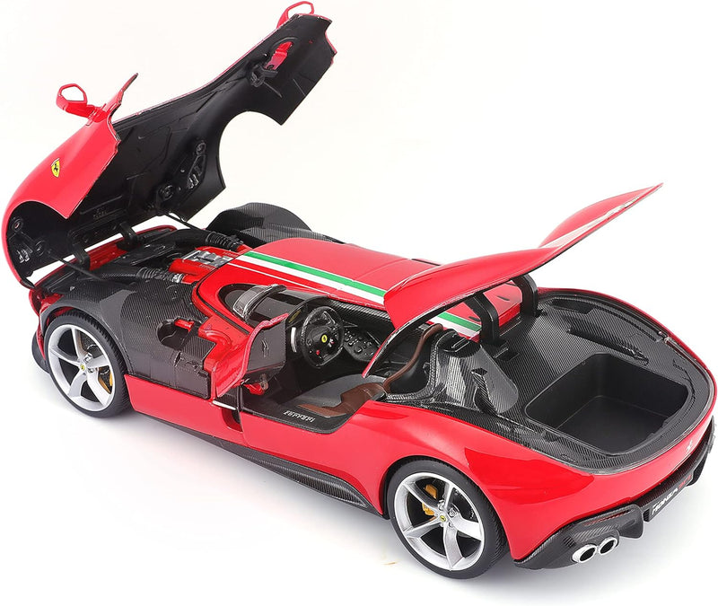 Bburago 18-16909 Ferrari Monza SP1 Modellauto im Massstab 1:18, Verschiedene Designs und Farben