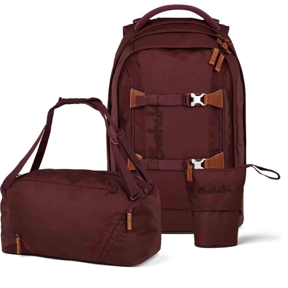 Satch Pack Pencil Slider Edition Schulrucksack Set 3tlg. inkl. Sporttasche (Nordic Ruby Skandi), Nor
