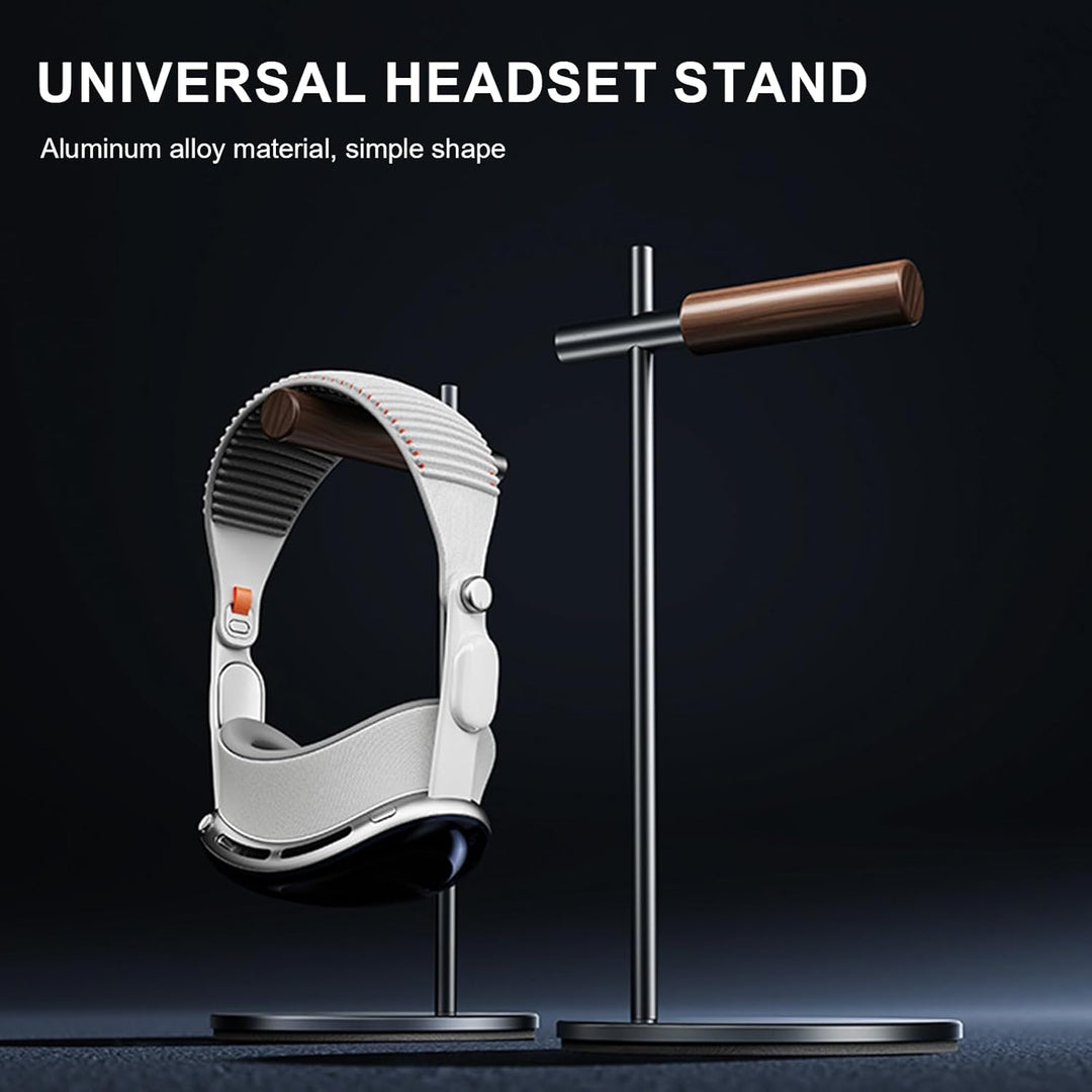 Kopfhörerständer aus Eichenholz, Headset Ständer für Schreibtisch, Universal Halterung Halter für Ai