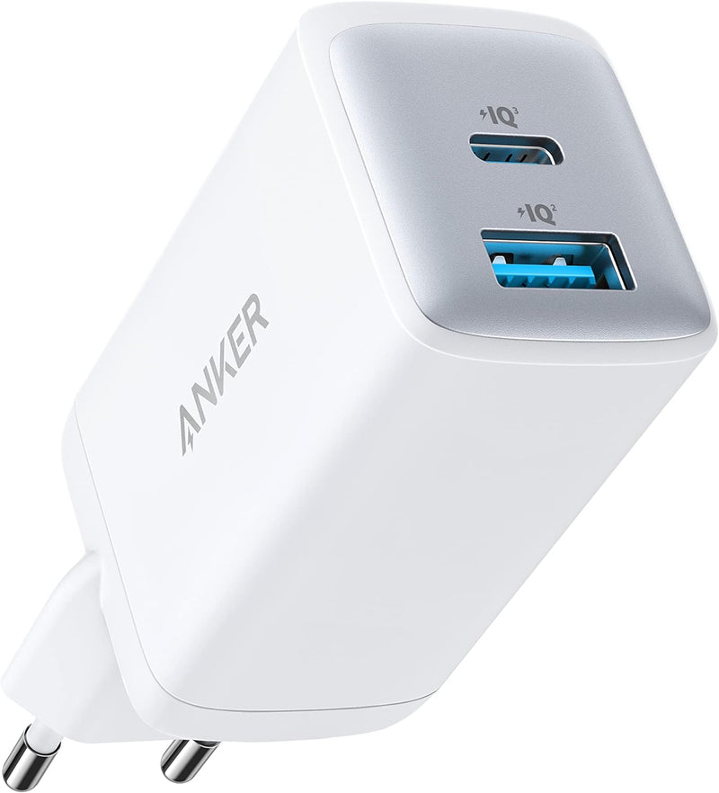 Anker USB C Ladegerät, Kompaktes 65W 2-Port Netzteil, Geeignet für MacBook Pro/Air, iPad Pro, Galaxy