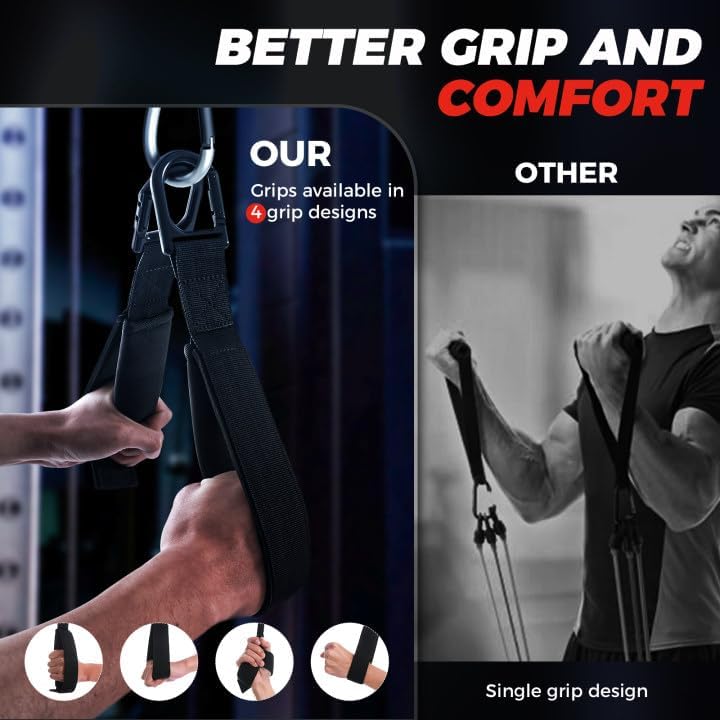 Trizepsseil Kabelbefestigung, Trizeps Griff, Trizeps-Pull-Down-Seil für Push-Downs, Crunches, Facepu