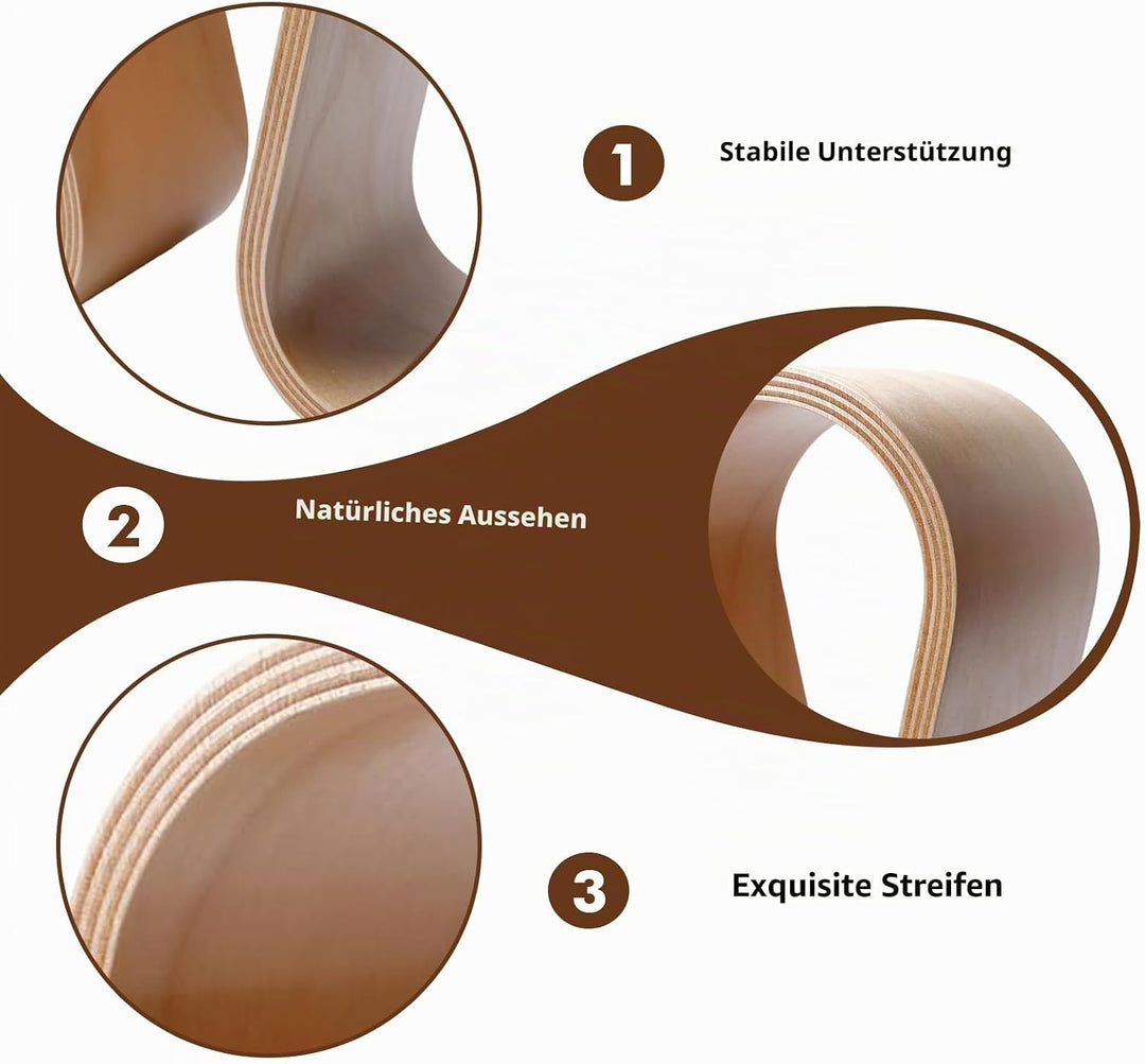 Kopfhörer Ständer Holz, Kopfhörerständer Aus Walnuss U Form, Stabiler Kopfhörer Halter Eleganter Hea
