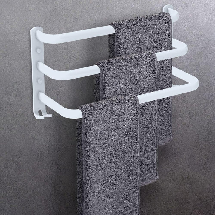 HONPHIER Handtuchhalter Bad 3 Tier Handtuchstange Badezimmer Aluminium Wand-handtuchhalter Handtuchh