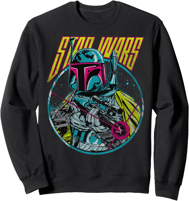 Star Wars Boba Fett Vintage Circle Portrait Sweatshirt
