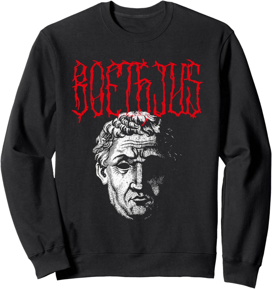 Boethius Heavy Death Metal Philosoph - Mathematik Sweatshirt