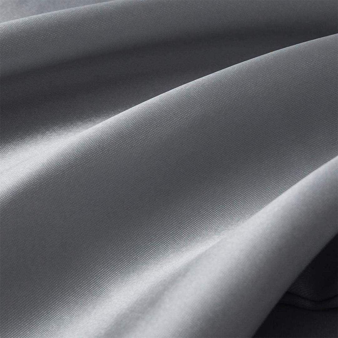Damier Bettwäsche 220x240cm Grau Glänzend Einfarbig Bettwäsche Set 3 Teilig Hochwertiges Satin Decke