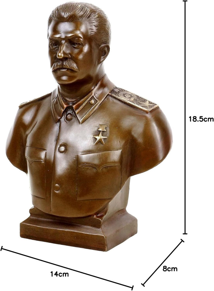 Kunst & Ambiente - Josef Stalin Büste (1953) - UDSSR - signiert - Militaria - Bronze Büste - Militär