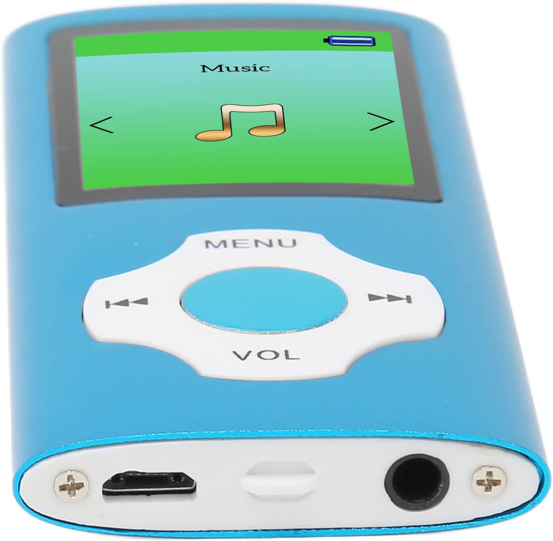 MP3-Player Unterstützt 64G TF-Karte, Tragbarer HiFi-Musikplayer mit Diktiergerät, UKW-Radio, Fotobet
