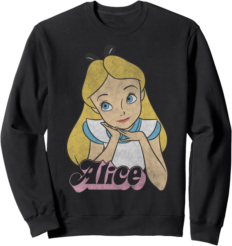 Disney Alice In Wonderland Alice Bubble Text Sweatshirt