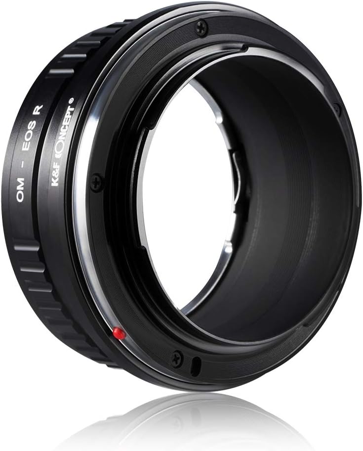 K&F Concept OM-EOS R Bajonettadapter Objektiv Ring für Olympus OM Objektive auf Canon EOS R-Mount Ka