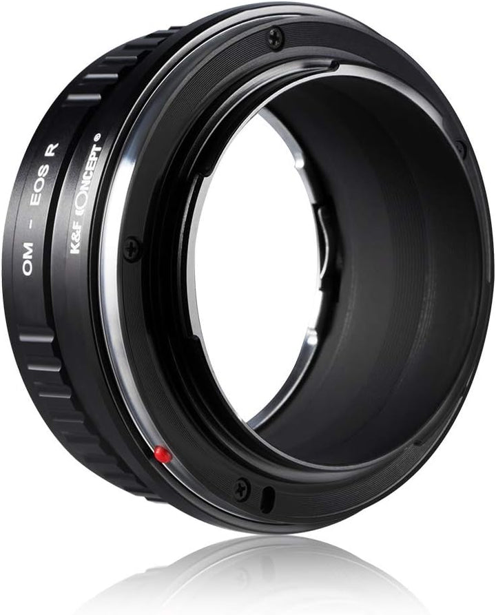 K&F Concept OM-EOS R Bajonettadapter Objektiv Ring für Olympus OM Objektive auf Canon EOS R-Mount Ka