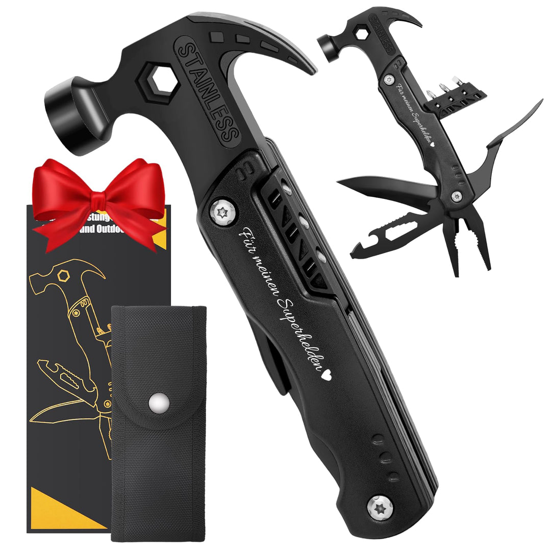 Geschenke für Männer, Vatertagsgeschenke für Papa, 16 in 1 Multitool Survival Gadgets, Geburtstagsge