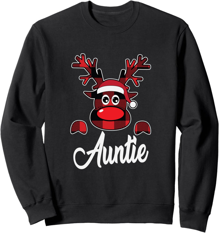 Reindeer Auntie Christmas Family Matching Sweatshirt