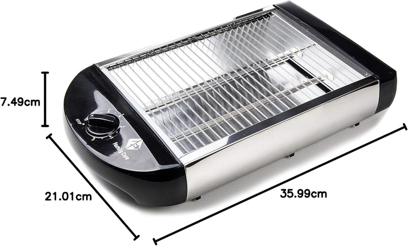 Family Care Flachtoaster, Horizontaler Toaster, Brötchen, Baquette, Fluetes, 600W, 6 Temperaturstufe