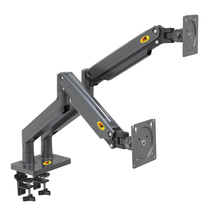 Tischhalterung mit Gasfeder für Zwei 22-32 Zoll LCD-Bildschirme mit VESA max. 100 x 100 mm, bis 15 k