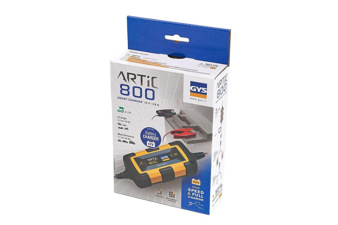 GYS Ladegerät Batterieladegeräte Kfz automatisches Ladegerät speziell für 12V-Batterien von Motorräd