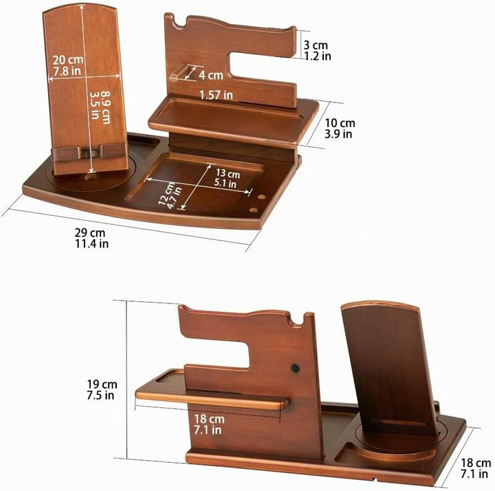 1STKER Weihnachten Geschenke für Männer Geburtstag Holz Telefon Dockingstation Geschenke für Papa Na