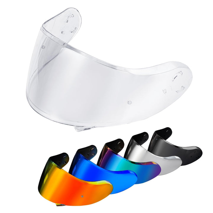 PSLER Helm Visier für Neotec 2 - Verspiegelt Helmvisier für Shoei Neotec 2 CNS-3 Getöntes Visier Mot
