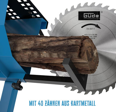 Güde Brennholzsägeblatt HM 400x30x3,2x40Z (aus Hartmetall, 40 cm Durchmesser, 3 cm Sägeblattbohrung,