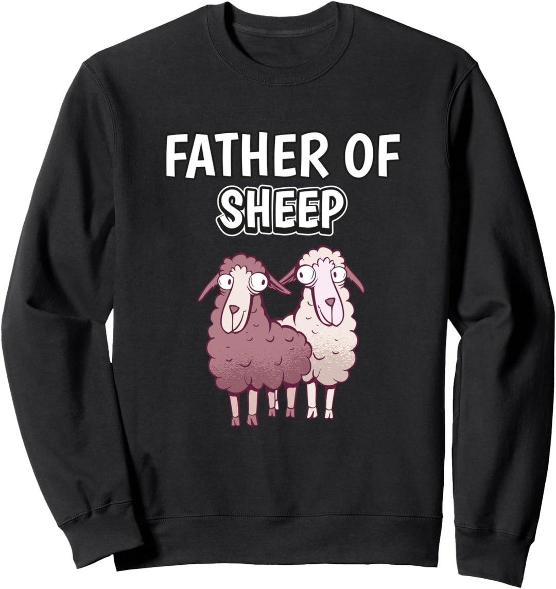 Herren Jungen Father Of Sheep Papa Vatertag Schaf Sweatshirt