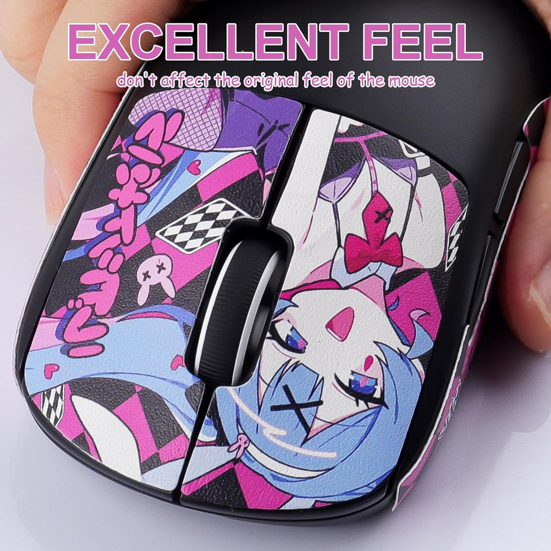 Hyekic Mouse Grip Tape Fit for Logitech G PRO X Superlight, 4 Pieces, Anti-Slip Gaming Mouse Skins,