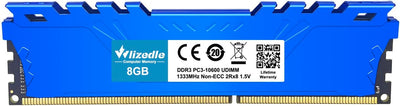 DDR3 16GB Kit (2x8GB) Desktop Arbeitsspeicher 1333MHz CL9 UDIMM Wlizedle Tischcomputer RAM PC3-10600