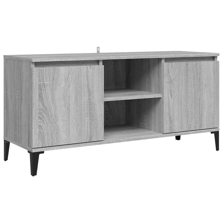 vidaXL TV Schrank mit Metallbeinen Lowboard TV Möbel Tisch Board Sideboard Fernsehtisch Fernsehschra