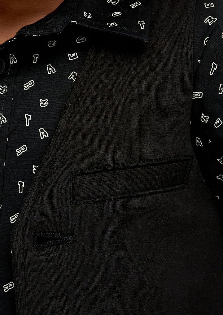 Festliche Weste aus Jersey 110 Schwarz, 110 Schwarz