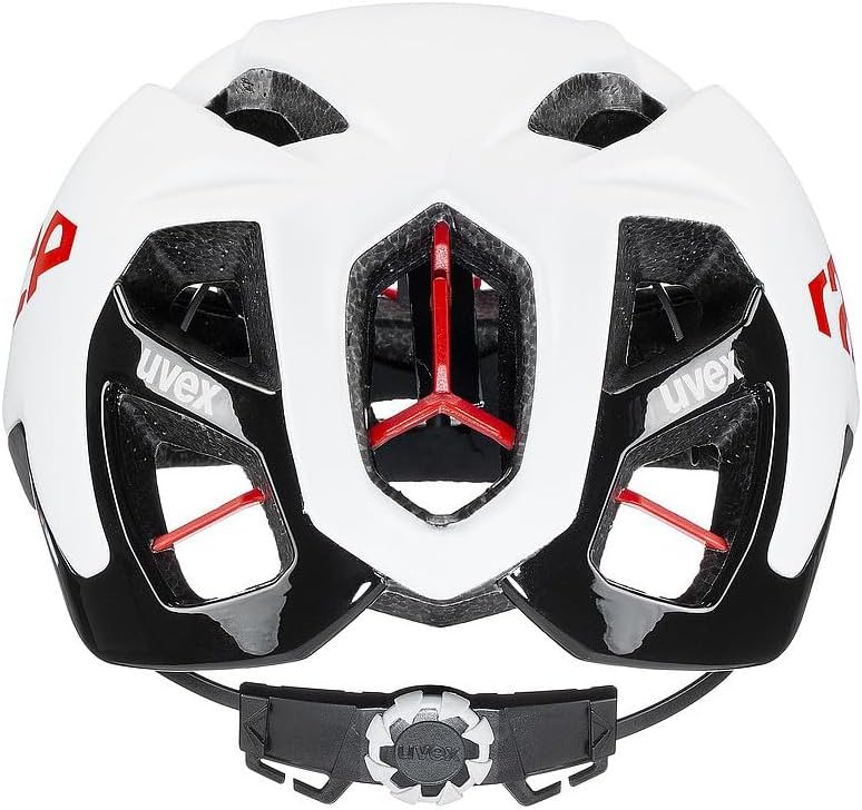 uvex Unisex's Race 9 Bike Helmet white - red mat 57-60 cm, white - red mat 57-60 cm