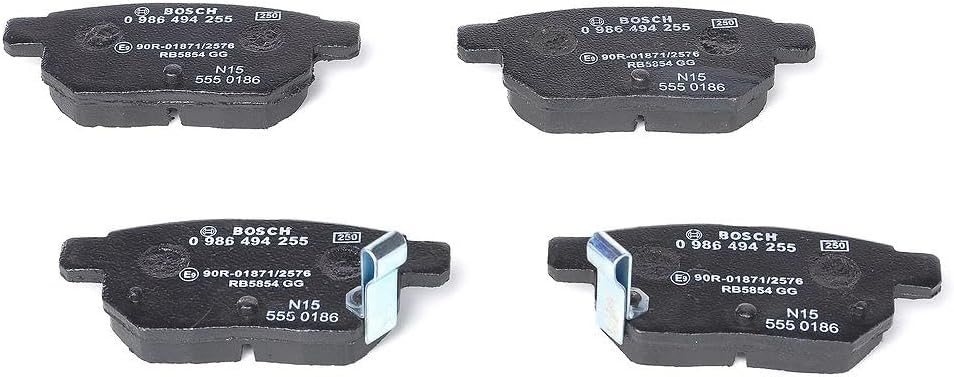 Bosch BP1127 Bremsbeläge - Hinterachse - ECE-R90 Zertifizierung - vier Bremsbeläge pro Set