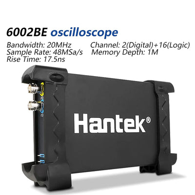 Hantek 6022BE 2-Kanal-USB-Digital-Speicher-Oszilloskop, 20 MHz, PC-basiert, 48 MSa/s