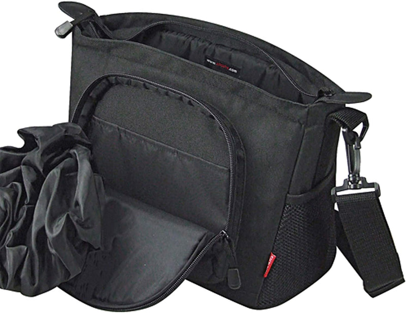 KLICKfix Fahrradtasche ALLEGRA LENKERTASCHE, 0275S, 14 x 33 x 22 cm Schwarz, Schwarz